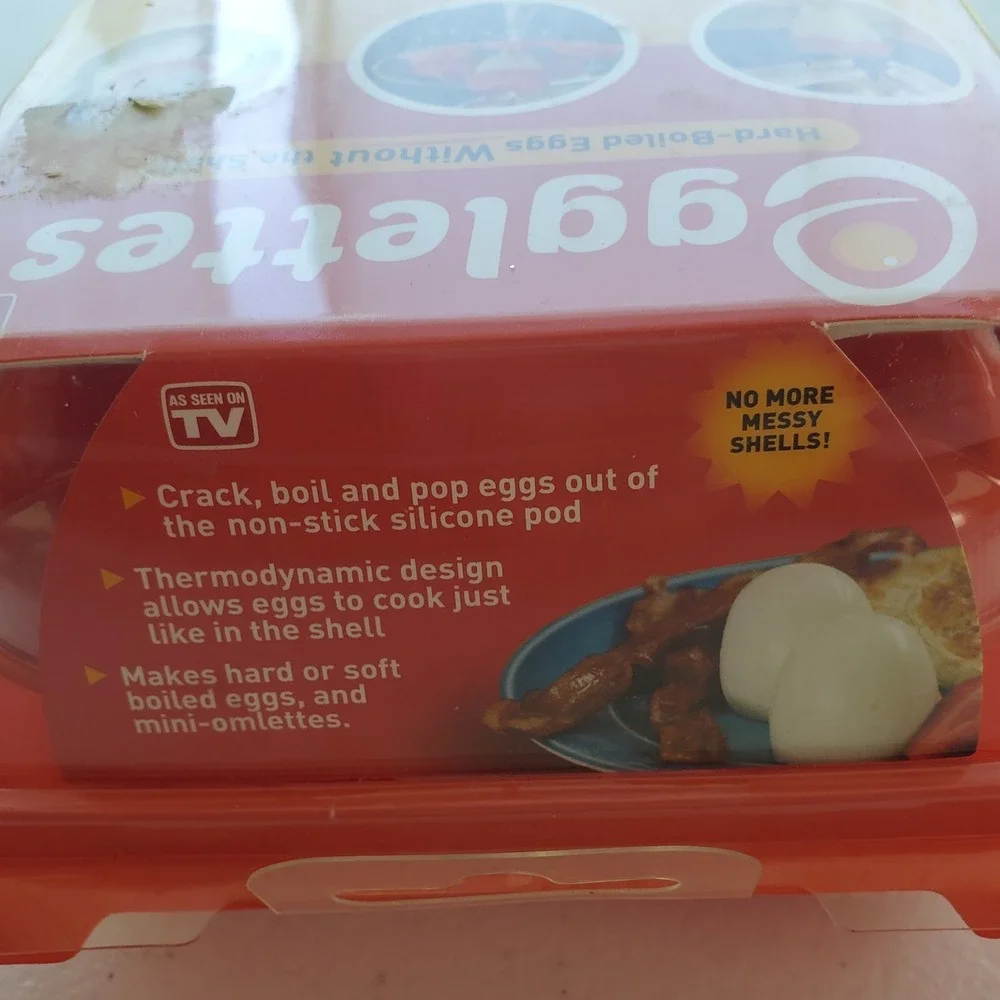Egglettes Hard BoiledEggs Without The Shell Pack of 4. As Seen On‎ TV. *New*